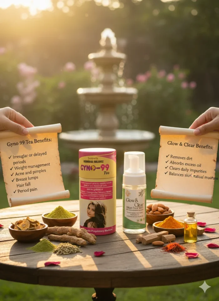 Gyno 99 Tea + Glow & Clear Ubtan Face Wash - Image 2